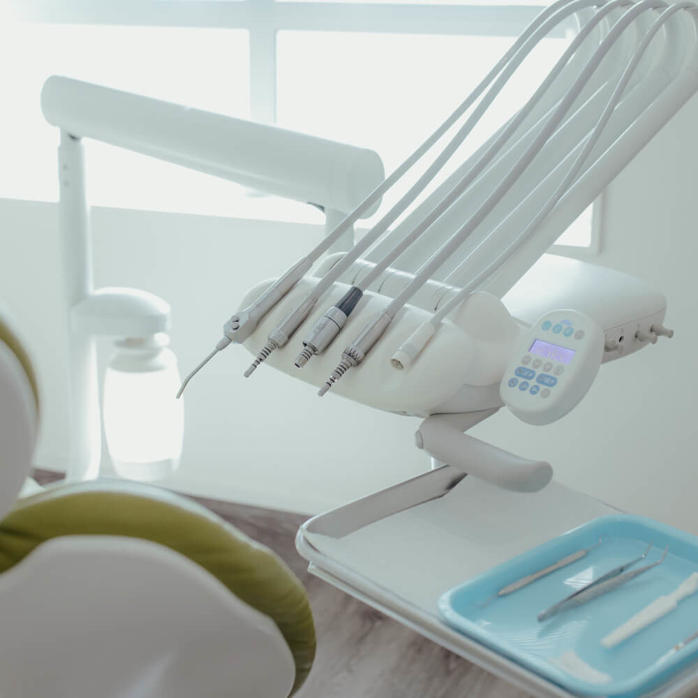 Picture of dental tools and chair