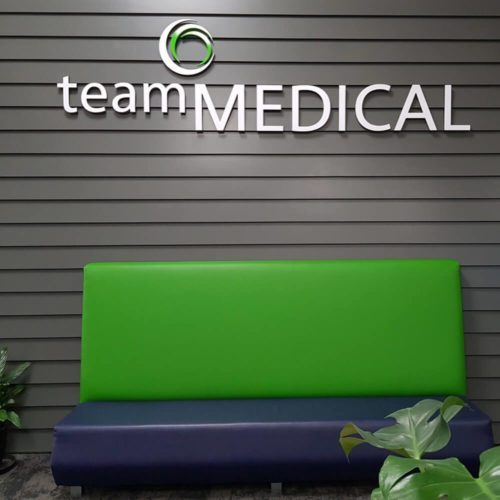 Picture of team medical waiting room with couch